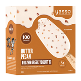 Frozen Greek Yogurt Bars, Butter Pecan