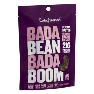 Roasted Broad Bean Crisps, Cocoa Dusted