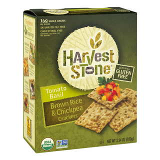 Brown Rice Chickpea Crackers, Tomato Basil