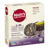 Crackers, Super Seed, Seaweed + Black Sesame, Organic