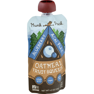Oatmeal Fruit Squeeze, Blueberry Acai Flax