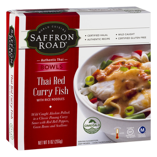 Bowls, Thai Red Curry Fish with Rice Noodles