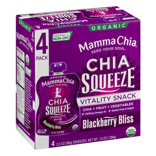 Vitality Snack, Organic, Blueberry Bliss, 4 Pack