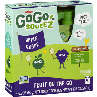 GoGo Squeeze Applesauce On The Go, Apple Grape