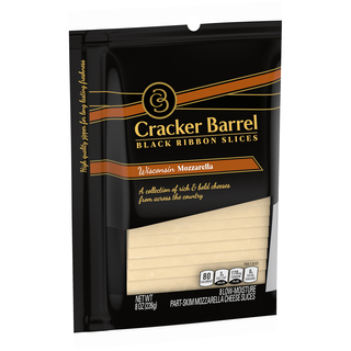 Cheese Slices, Part-Skim, Wisconsin Mozzarella, Low-Moisture