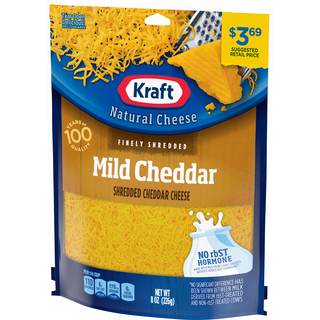 Mild Cheddar Cheese, Shredded