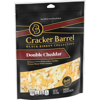 Shredded Cheese, Double Cheddar, Bold Cut