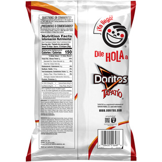 Tortilla Chips, Tapatio Salsa Picante Flavored