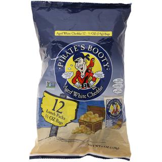 Baked Rice and Corn Puffs Snack, Aged White Cheddar