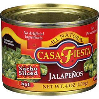 Casa Fiesta Nacho Sliced Jalapenos 4 Oz