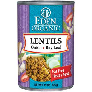 Organic Green Lentils with Onion & Bay Leaf
