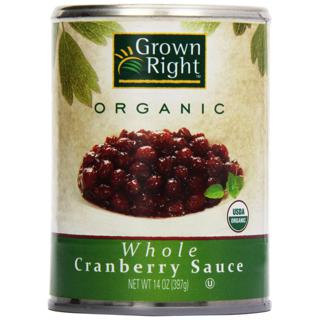 Grown Right Cranberry Sauce 14 Oz