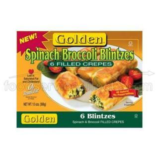 Spinach Broccoli Blintzes Filled Crepes