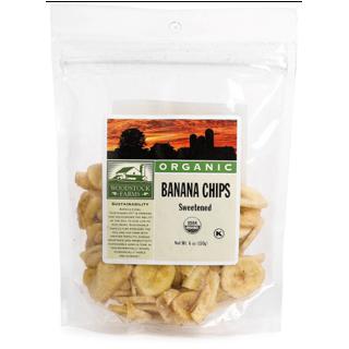 Banana Chips, Organic, Sweetened