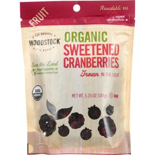 Dried Cranberries, Organic, Sweetened