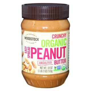 Crunchy Organic Peanut Butter, Unsalted