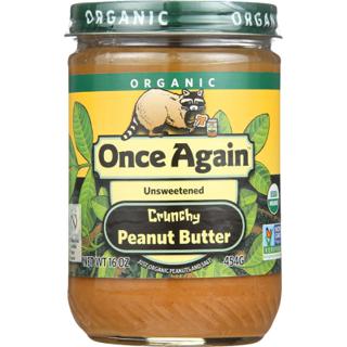 Peanut Butter, Organic, Crunchy, Unsweetened