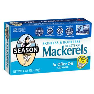 Skinless & Boneless Mackerel in 100% Olive Oil
