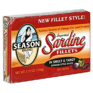 Season Sardine Fillets 3.75 Oz