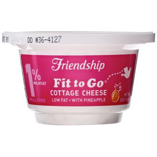 Friendship Dairies Low Fat 1% Milkfat Small Curd With Pineapple Cottage Cheese 5
