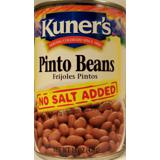 Kuners No Salt Added Pinto Beans 15.5 Oz