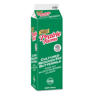 Prairie Farms Lowfat Cultured 1% Milkfat Buttermilk 1 Qt