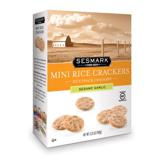 Sesmark Mini Sesame Garlic Rice Crackers 5.25 Oz