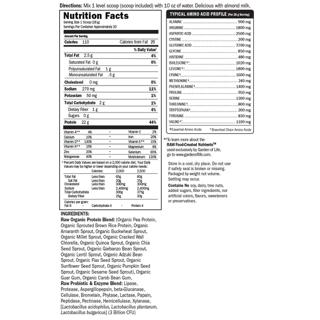 Organic Plant Formula, Raw Organic Protein