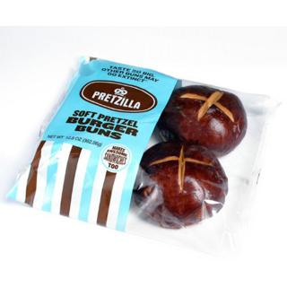 Soft Pretzel Burger Buns