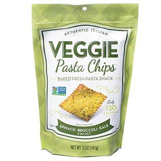 Veggie Pasta Chips, Spinach Broccoli-Kale