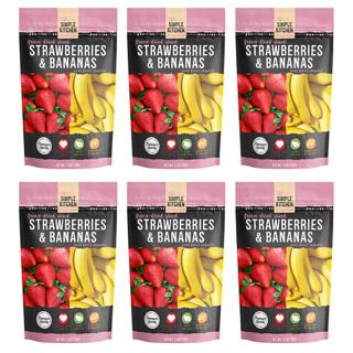 Strawberries & Bananas, Freeze-Dried Sliced