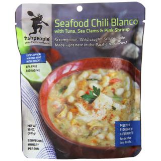 Seafood Chili Blanco with Tuna, Sea Clams & Pink Shrimp