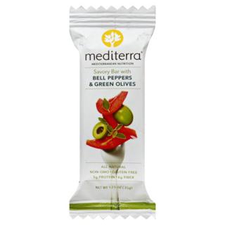 Savory Bar with Bell Peppers & Green Olives