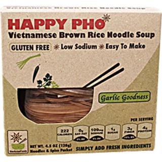 Vietnamese Brown Rice Noodle Soup, Garlic Goodness