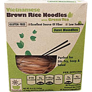 Vietnamese Brown Rice Noodles With Green Tea