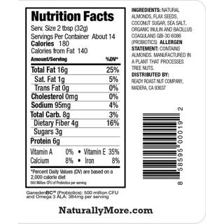 Almond Butter with Probiotics and Flax